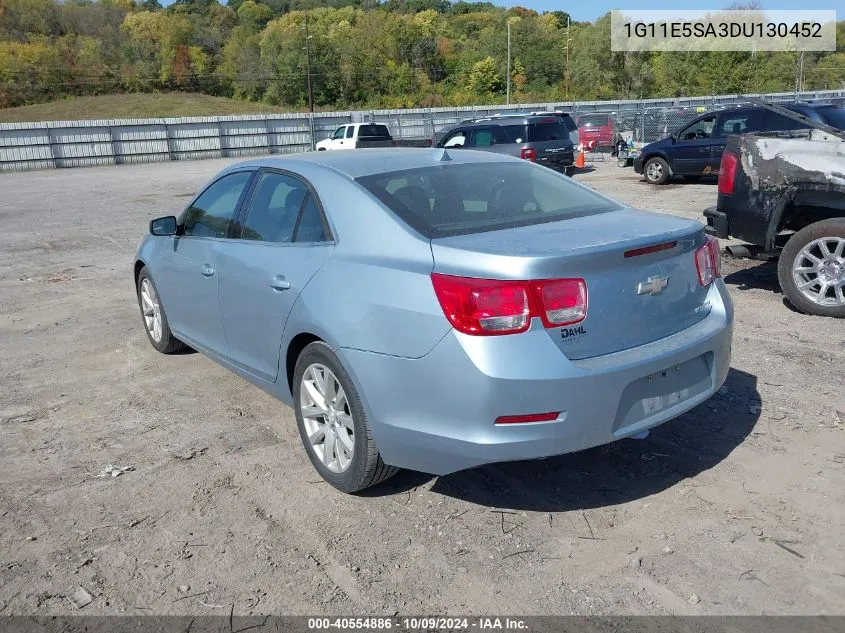 1G11E5SA3DU130452 2013 Chevrolet Malibu 2Lt