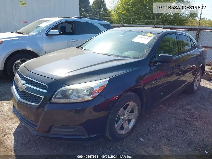 2013 Chevrolet Malibu 1Ls VIN: 1G11B5SA0DF319802 Lot: 40557931