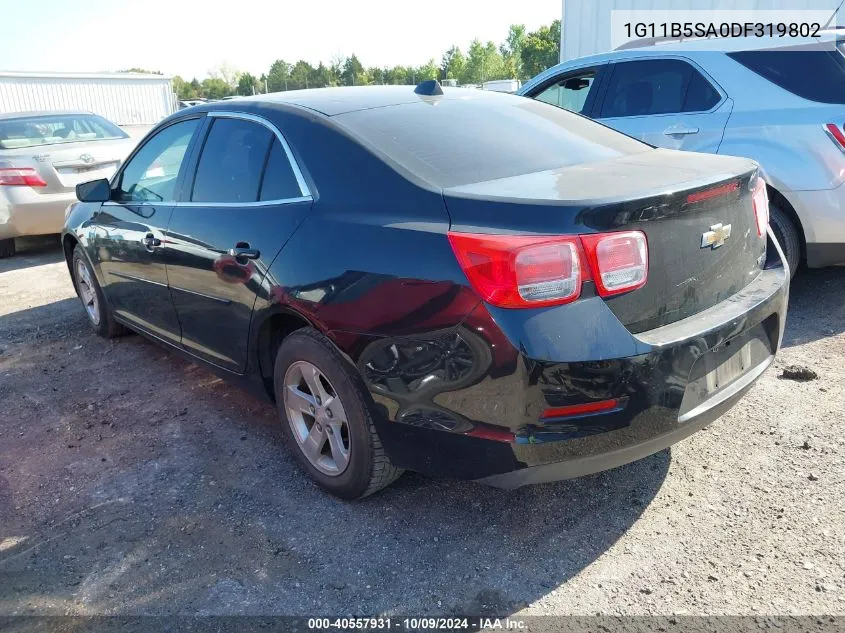 2013 Chevrolet Malibu 1Ls VIN: 1G11B5SA0DF319802 Lot: 40557931