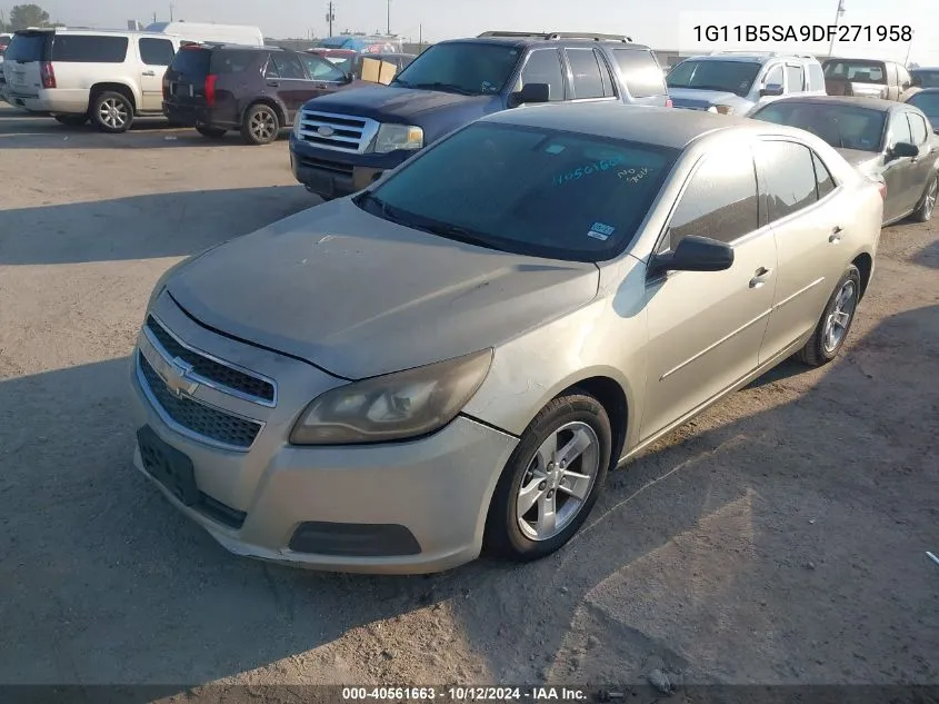 2013 Chevrolet Malibu 1Ls VIN: 1G11B5SA9DF271958 Lot: 40561663