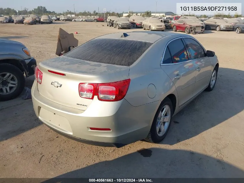 2013 Chevrolet Malibu 1Ls VIN: 1G11B5SA9DF271958 Lot: 40561663