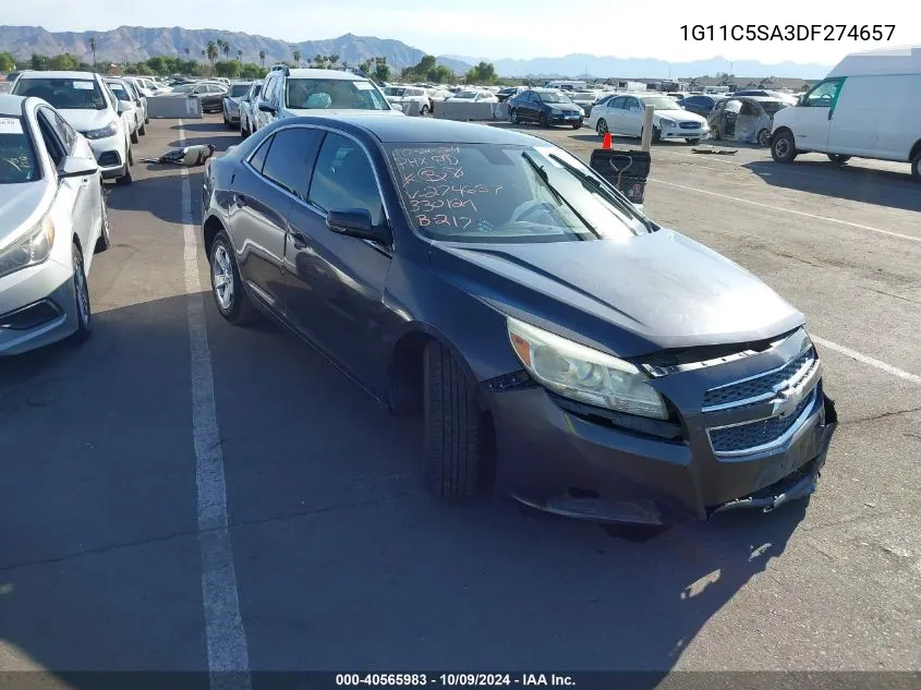 2013 Chevrolet Malibu 1Lt VIN: 1G11C5SA3DF274657 Lot: 40565983