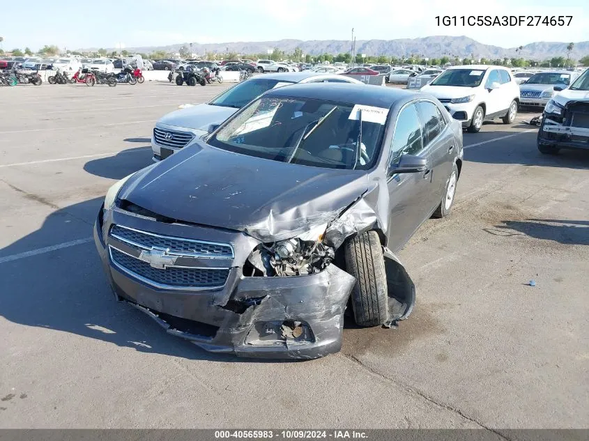 1G11C5SA3DF274657 2013 Chevrolet Malibu 1Lt