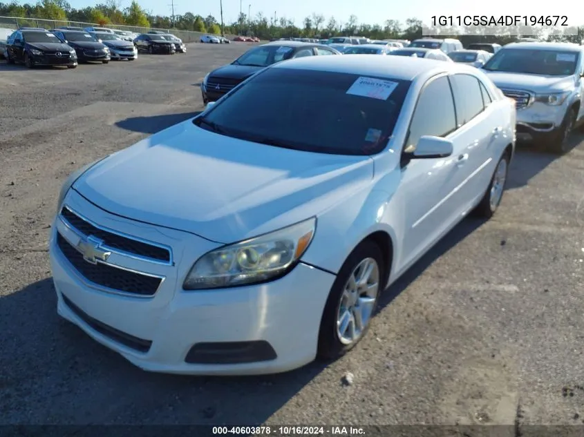 2013 Chevrolet Malibu 1Lt VIN: 1G11C5SA4DF194672 Lot: 40603878