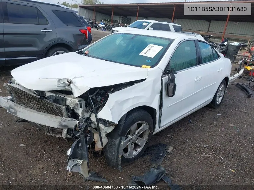 2013 Chevrolet Malibu 1Ls VIN: 1G11B5SA3DF131680 Lot: 40604730