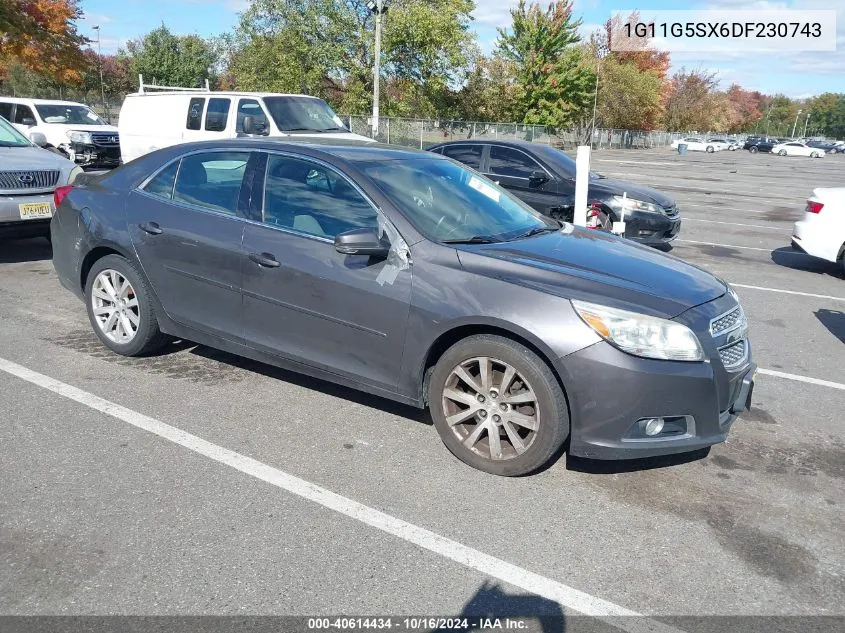 2013 Chevrolet Malibu 3Lt VIN: 1G11G5SX6DF230743 Lot: 40614434