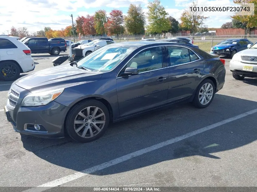 2013 Chevrolet Malibu 3Lt VIN: 1G11G5SX6DF230743 Lot: 40614434