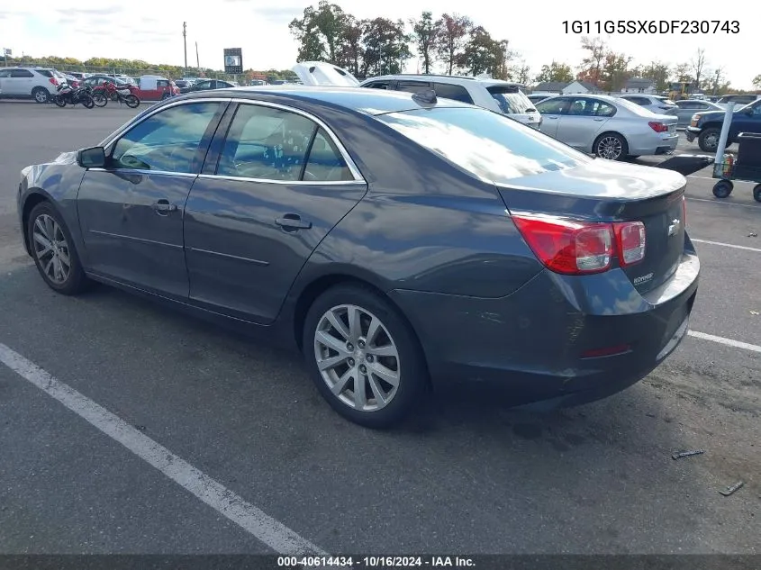 2013 Chevrolet Malibu 3Lt VIN: 1G11G5SX6DF230743 Lot: 40614434