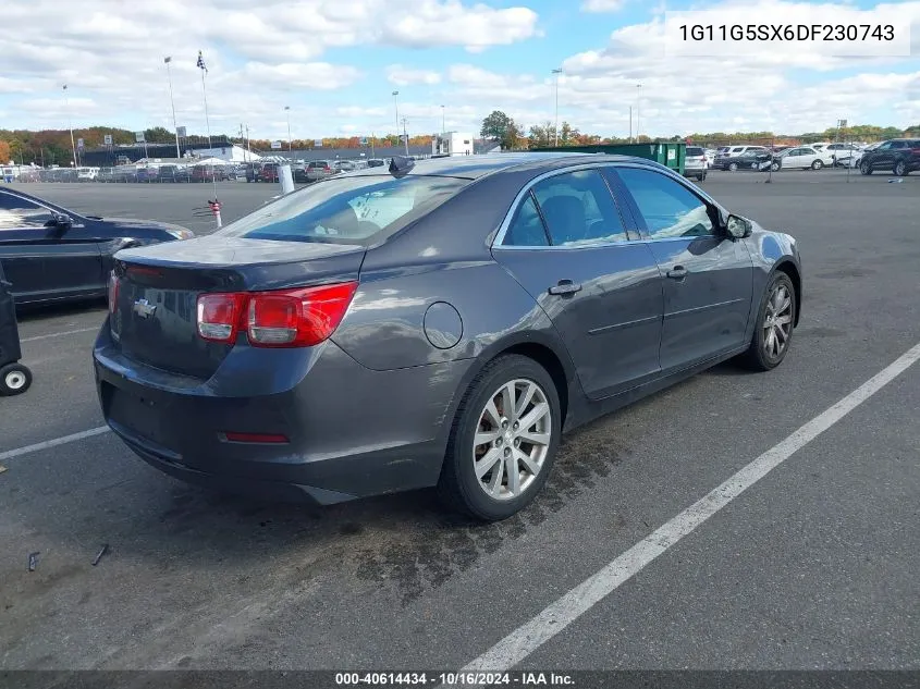 2013 Chevrolet Malibu 3Lt VIN: 1G11G5SX6DF230743 Lot: 40614434