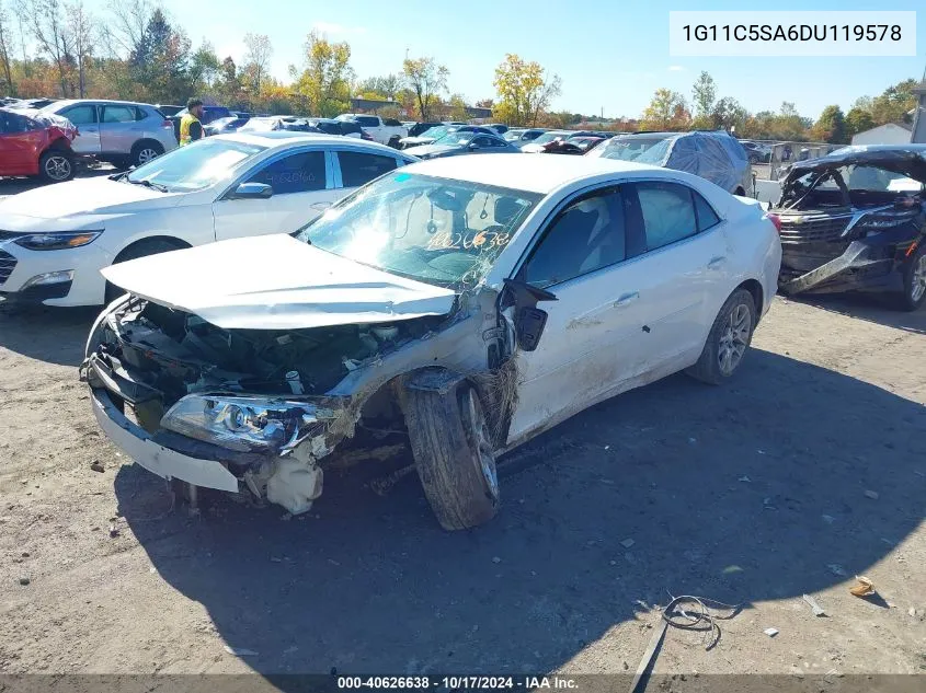 2013 Chevrolet Malibu 1Lt VIN: 1G11C5SA6DU119578 Lot: 40626638