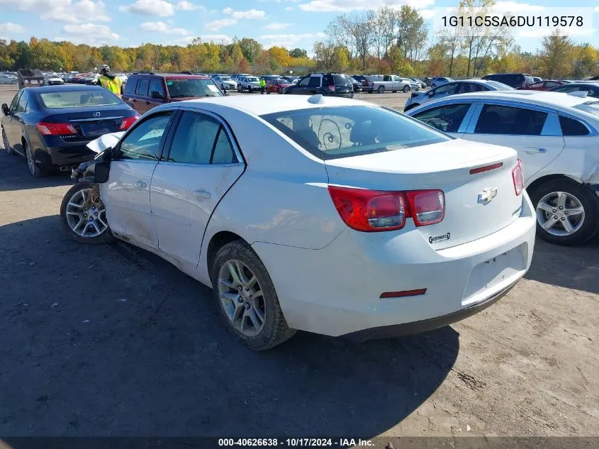 2013 Chevrolet Malibu 1Lt VIN: 1G11C5SA6DU119578 Lot: 40626638