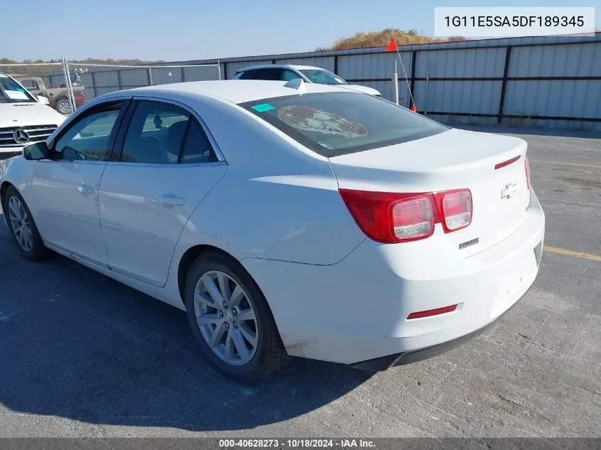 2013 Chevrolet Malibu 2Lt VIN: 1G11E5SA5DF189345 Lot: 40628273