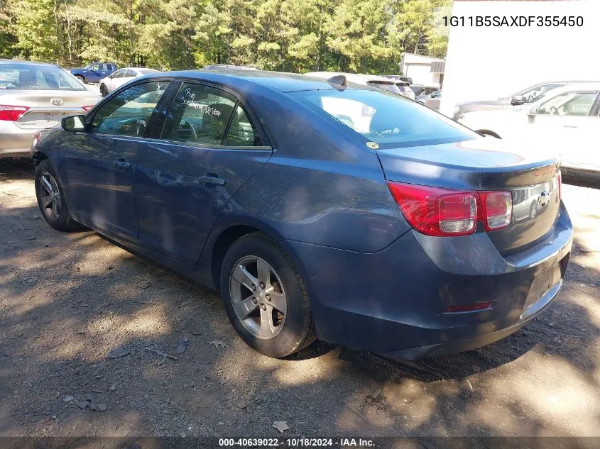 2013 Chevrolet Malibu 1Ls VIN: 1G11B5SAXDF355450 Lot: 40639022