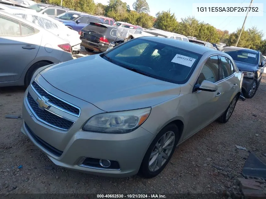 2013 Chevrolet Malibu 2Lt VIN: 1G11E5SA3DF267752 Lot: 40652530