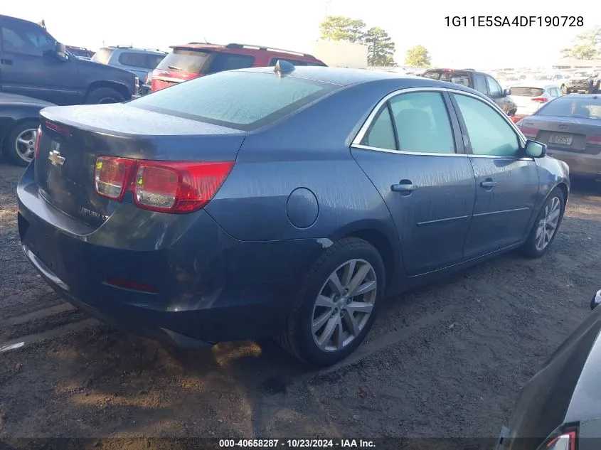 2013 Chevrolet Malibu 2Lt VIN: 1G11E5SA4DF190728 Lot: 40658287