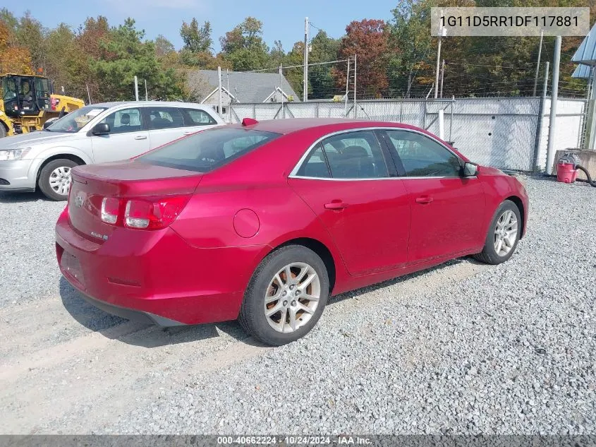 2013 Chevrolet Malibu Eco VIN: 1G11D5RR1DF117881 Lot: 40662224