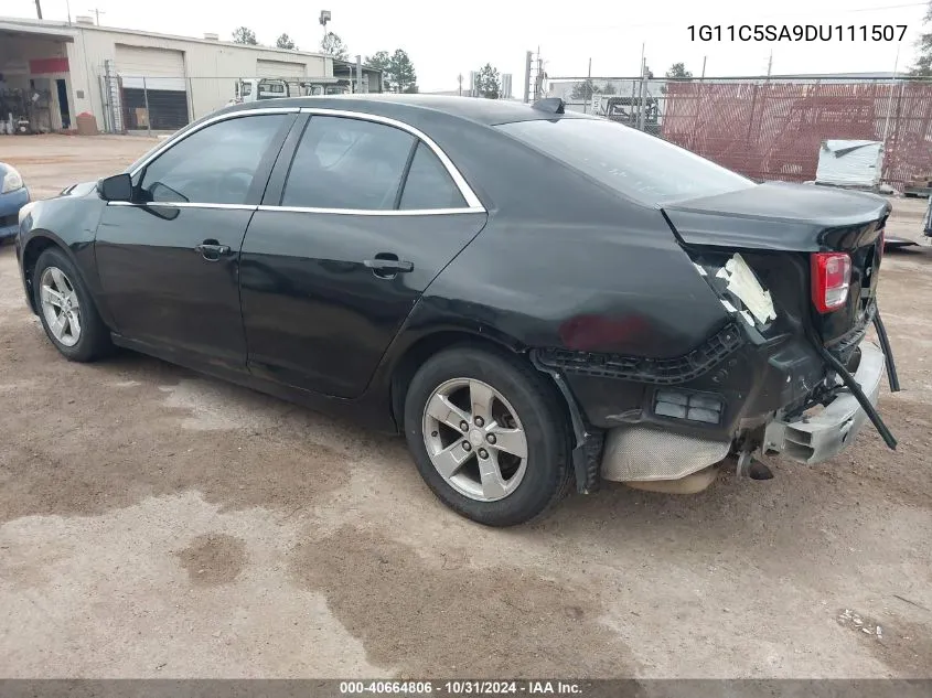 2013 Chevrolet Malibu 1Lt VIN: 1G11C5SA9DU111507 Lot: 40664806