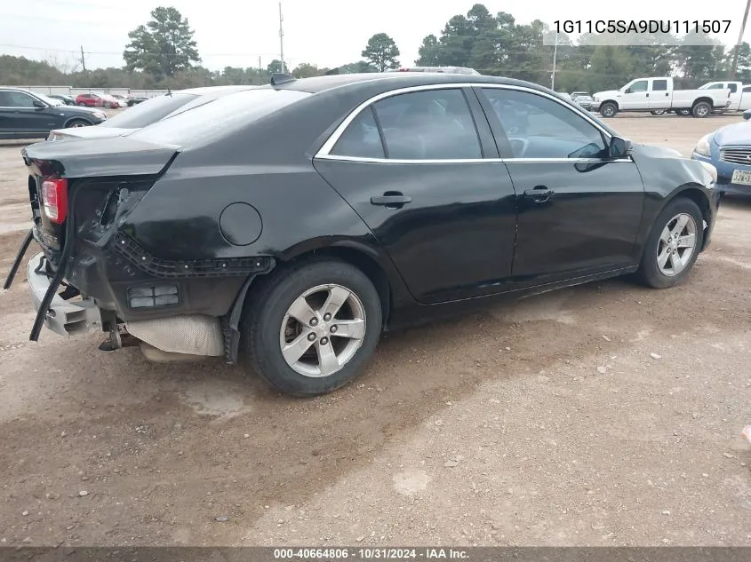 2013 Chevrolet Malibu 1Lt VIN: 1G11C5SA9DU111507 Lot: 40664806