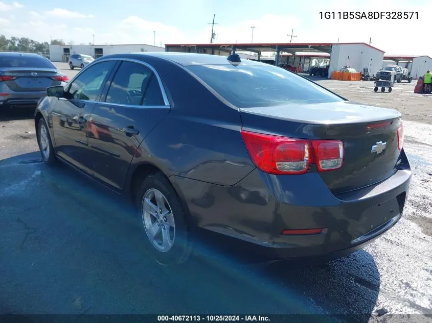 2013 Chevrolet Malibu 1Ls VIN: 1G11B5SA8DF328571 Lot: 40672113