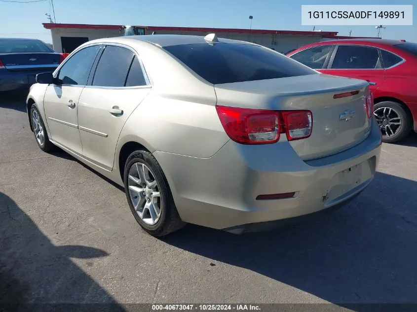 2013 Chevrolet Malibu 1Lt VIN: 1G11C5SA0DF149891 Lot: 40673047