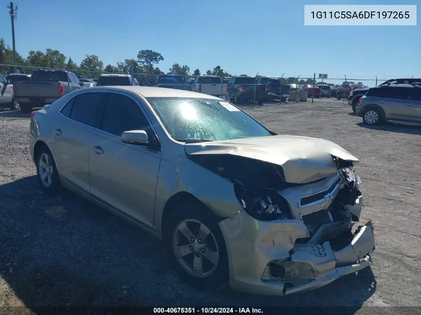 1G11C5SA6DF197265 2013 Chevrolet Malibu 1Lt