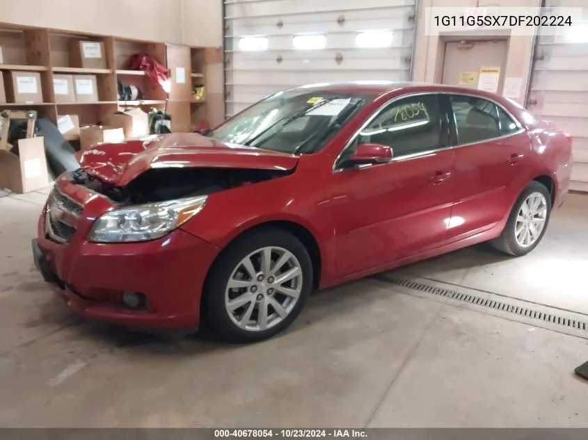 1G11G5SX7DF202224 2013 Chevrolet Malibu 3Lt