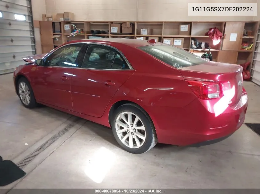 1G11G5SX7DF202224 2013 Chevrolet Malibu 3Lt