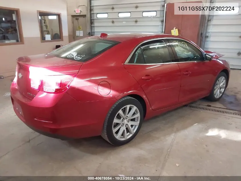 2013 Chevrolet Malibu 3Lt VIN: 1G11G5SX7DF202224 Lot: 40678054