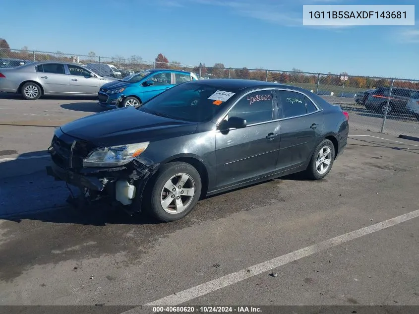 1G11B5SAXDF143681 2013 Chevrolet Malibu 1Ls