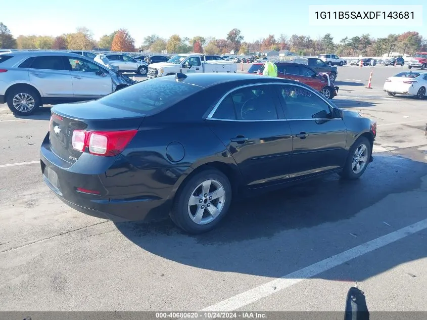 1G11B5SAXDF143681 2013 Chevrolet Malibu 1Ls