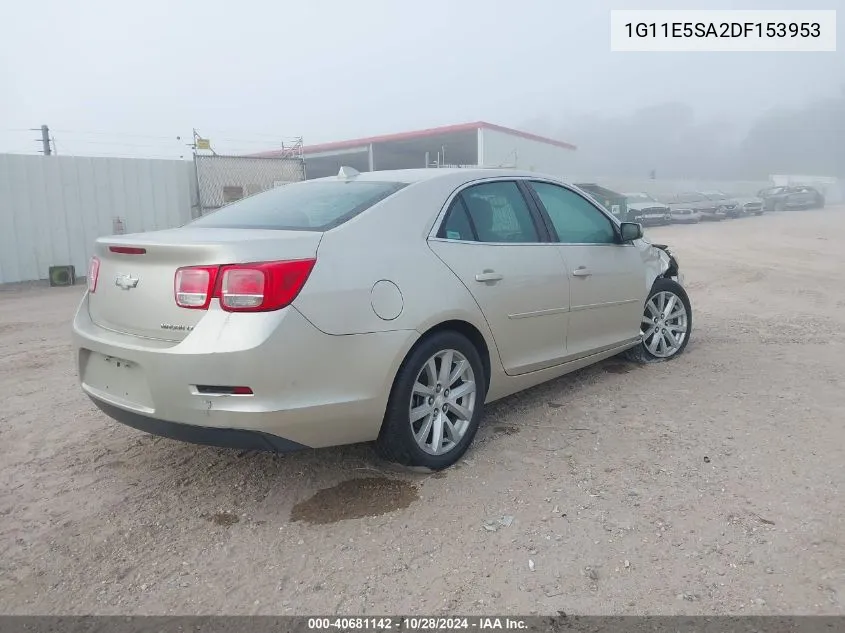 2013 Chevrolet Malibu 2Lt VIN: 1G11E5SA2DF153953 Lot: 40681142