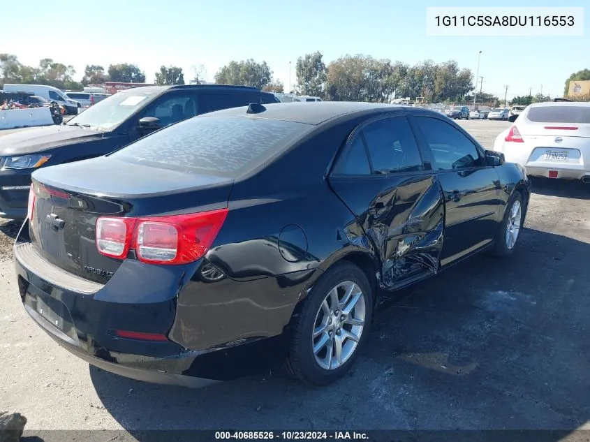 2013 Chevrolet Malibu 1Lt VIN: 1G11C5SA8DU116553 Lot: 40685526