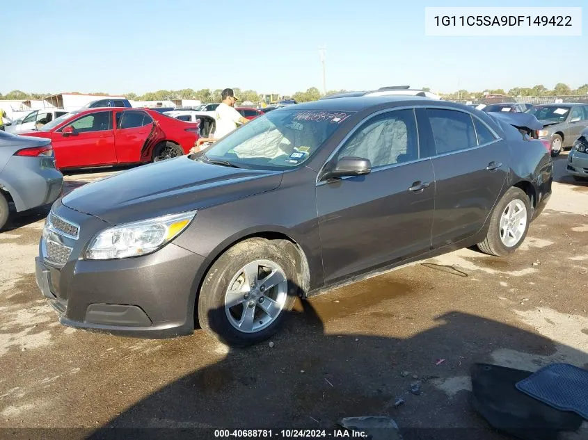 2013 Chevrolet Malibu 1Lt VIN: 1G11C5SA9DF149422 Lot: 40688781