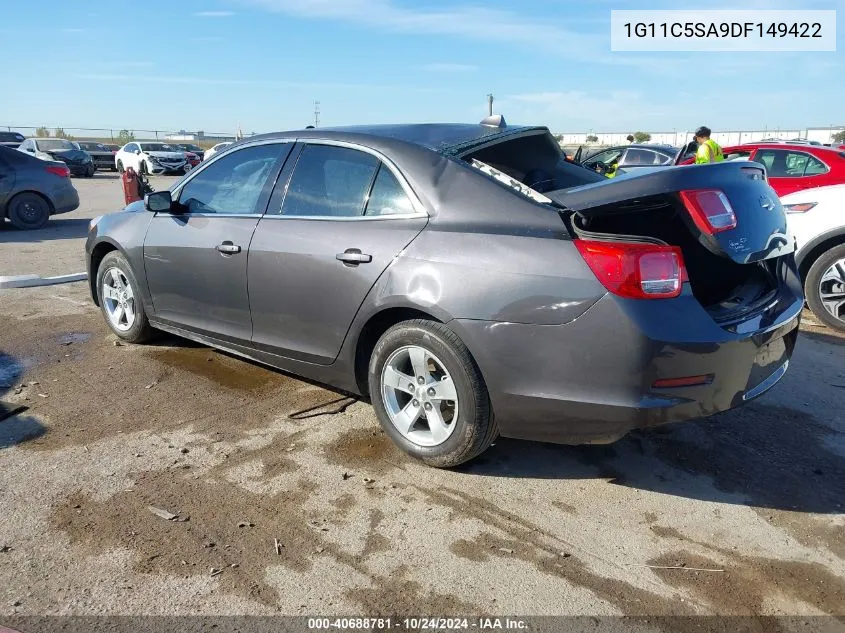 2013 Chevrolet Malibu 1Lt VIN: 1G11C5SA9DF149422 Lot: 40688781