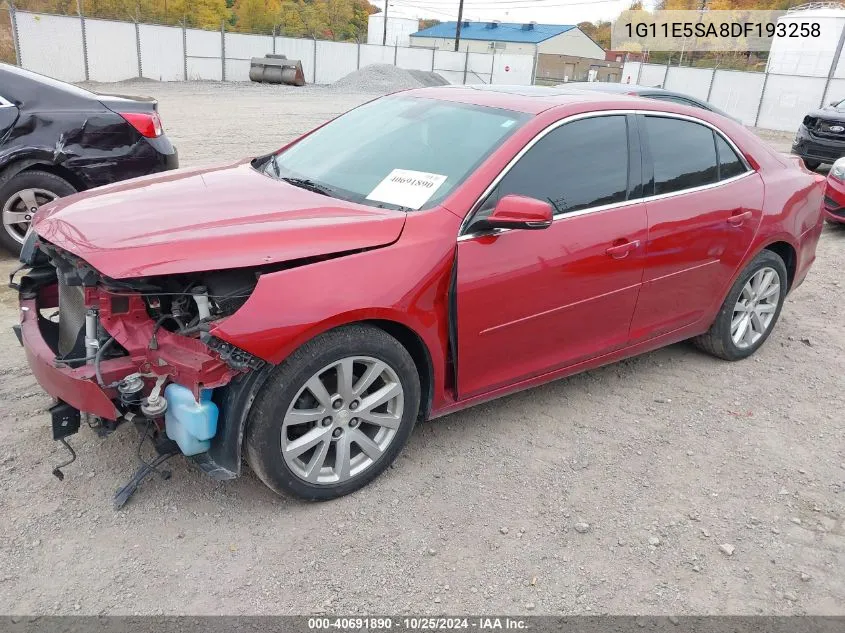 2013 Chevrolet Malibu 2Lt VIN: 1G11E5SA8DF193258 Lot: 40691890