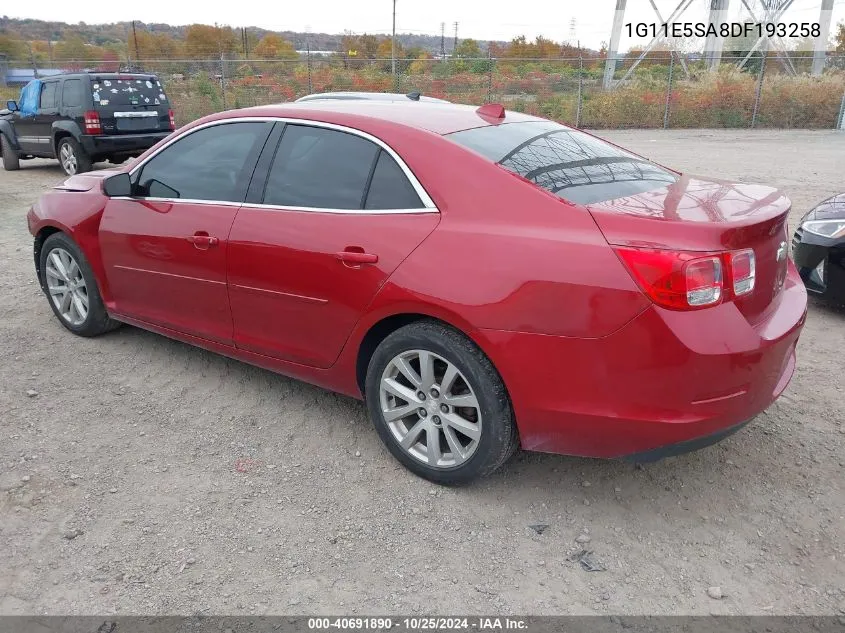 2013 Chevrolet Malibu 2Lt VIN: 1G11E5SA8DF193258 Lot: 40691890