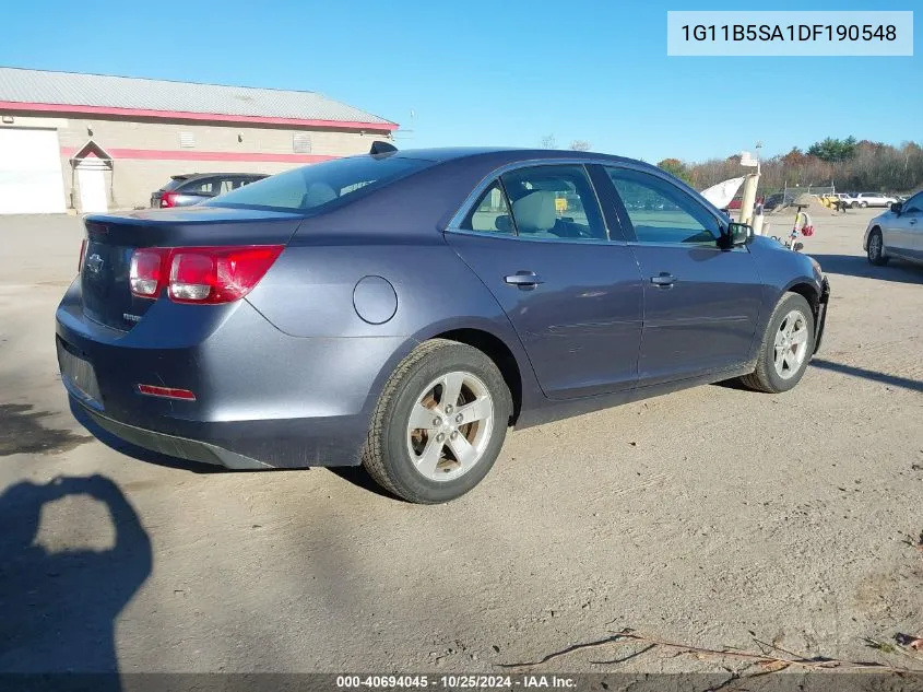 2013 Chevrolet Malibu 1Ls VIN: 1G11B5SA1DF190548 Lot: 40694045