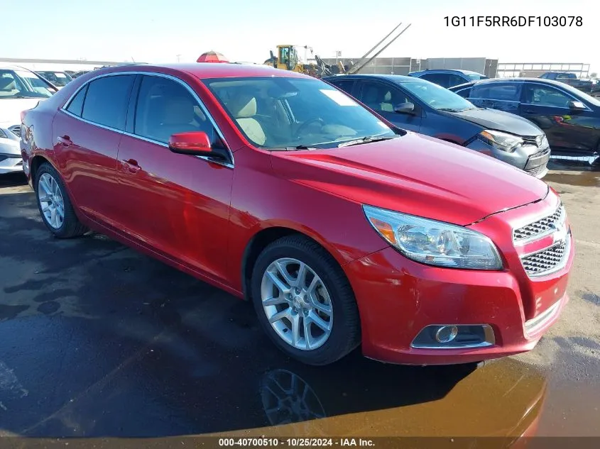 2013 Chevrolet Malibu Eco Premium Audio VIN: 1G11F5RR6DF103078 Lot: 40700510