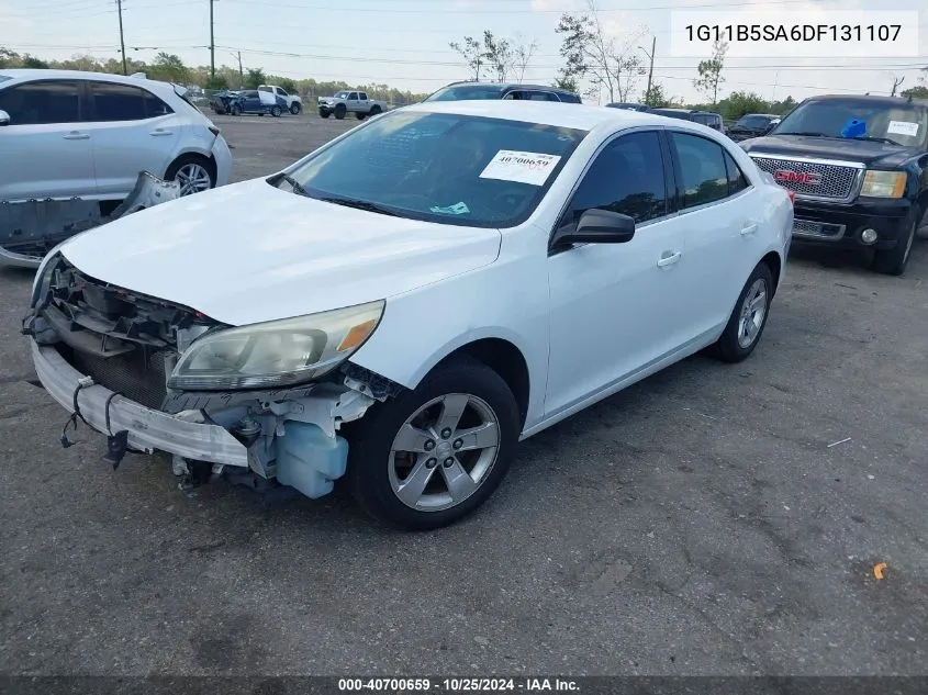 2013 Chevrolet Malibu 1Ls VIN: 1G11B5SA6DF131107 Lot: 40700659