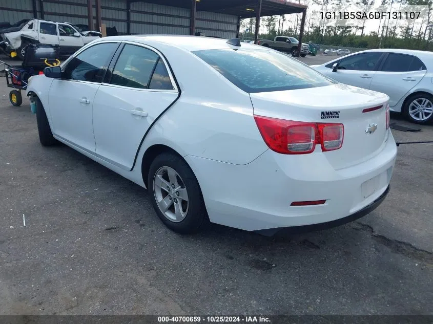 2013 Chevrolet Malibu 1Ls VIN: 1G11B5SA6DF131107 Lot: 40700659