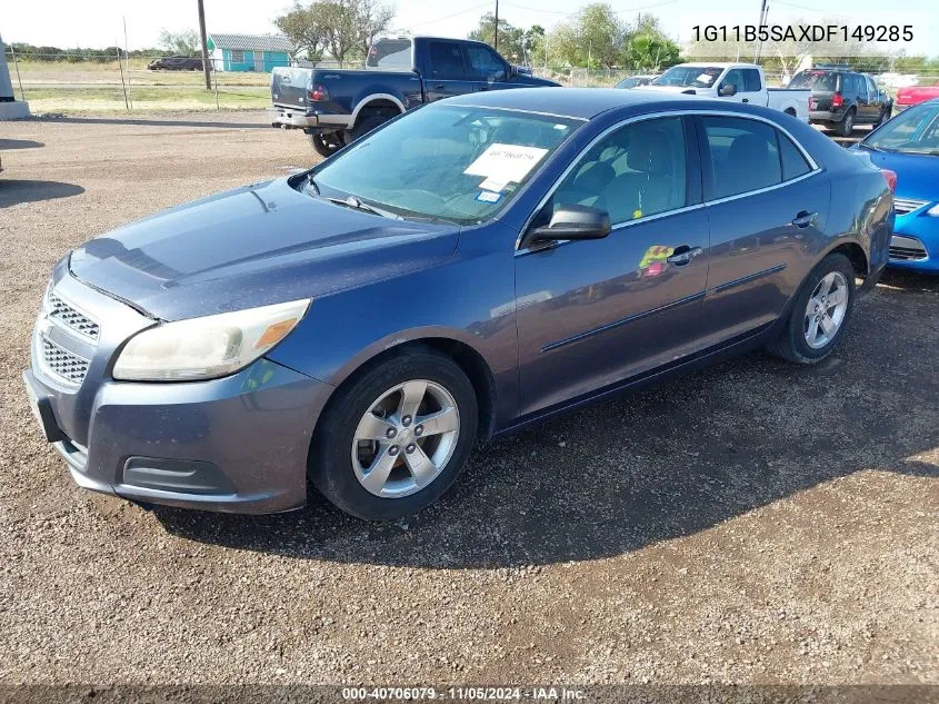 2013 Chevrolet Malibu 1Ls VIN: 1G11B5SAXDF149285 Lot: 40706079