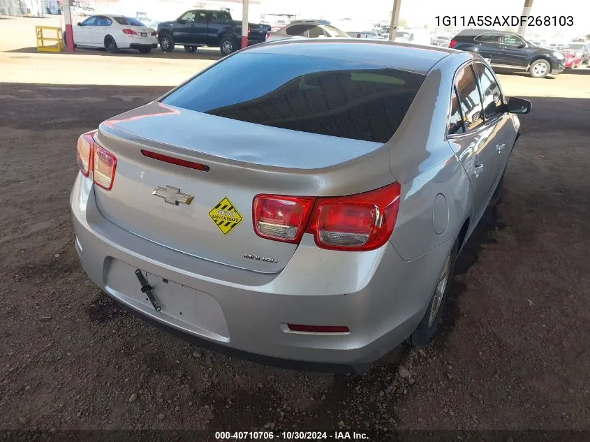 2013 Chevrolet Malibu 1Fl VIN: 1G11A5SAXDF268103 Lot: 40710706