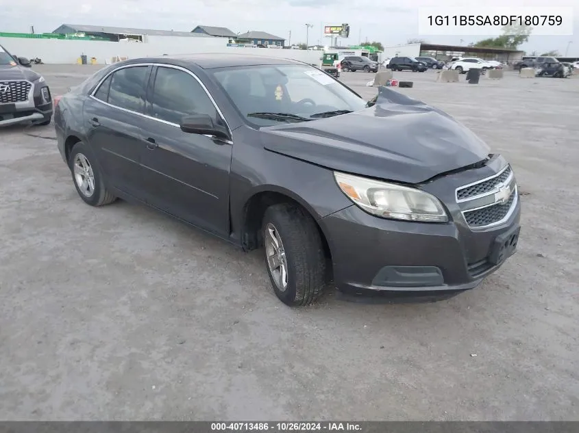 2013 Chevrolet Malibu 1Ls VIN: 1G11B5SA8DF180759 Lot: 40713486