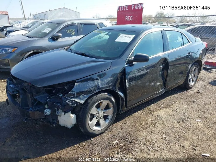 2013 Chevrolet Malibu 1Ls VIN: 1G11B5SA8DF351445 Lot: 40715802