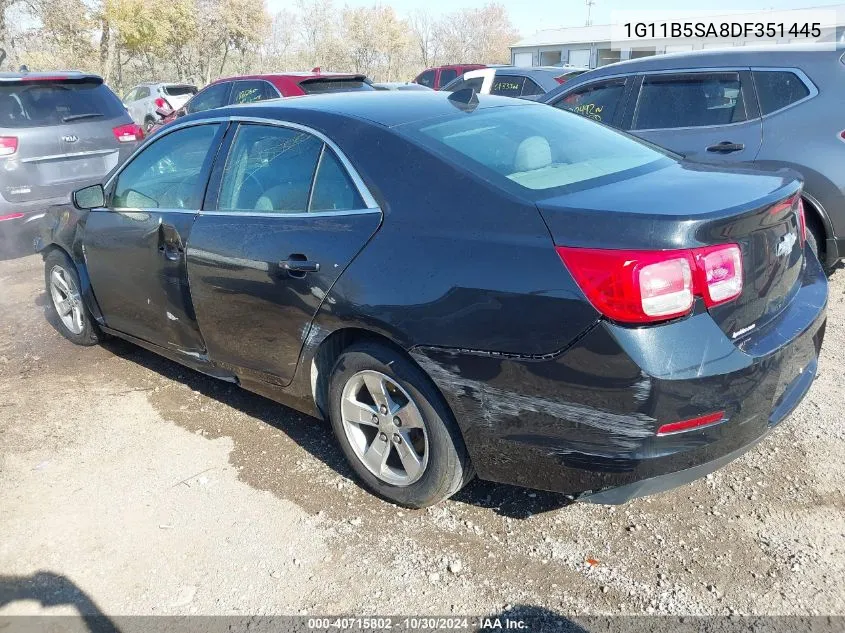 2013 Chevrolet Malibu 1Ls VIN: 1G11B5SA8DF351445 Lot: 40715802