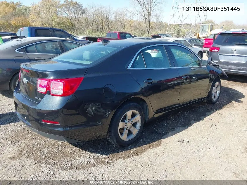 2013 Chevrolet Malibu 1Ls VIN: 1G11B5SA8DF351445 Lot: 40715802