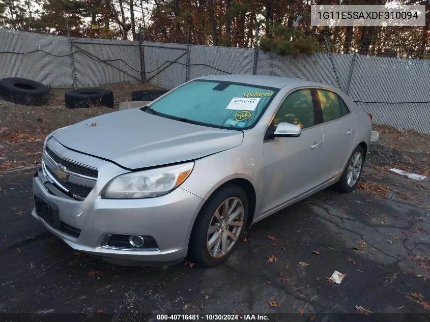 2013 Chevrolet Malibu 2Lt VIN: 1G11E5SAXDF310094 Lot: 40716481