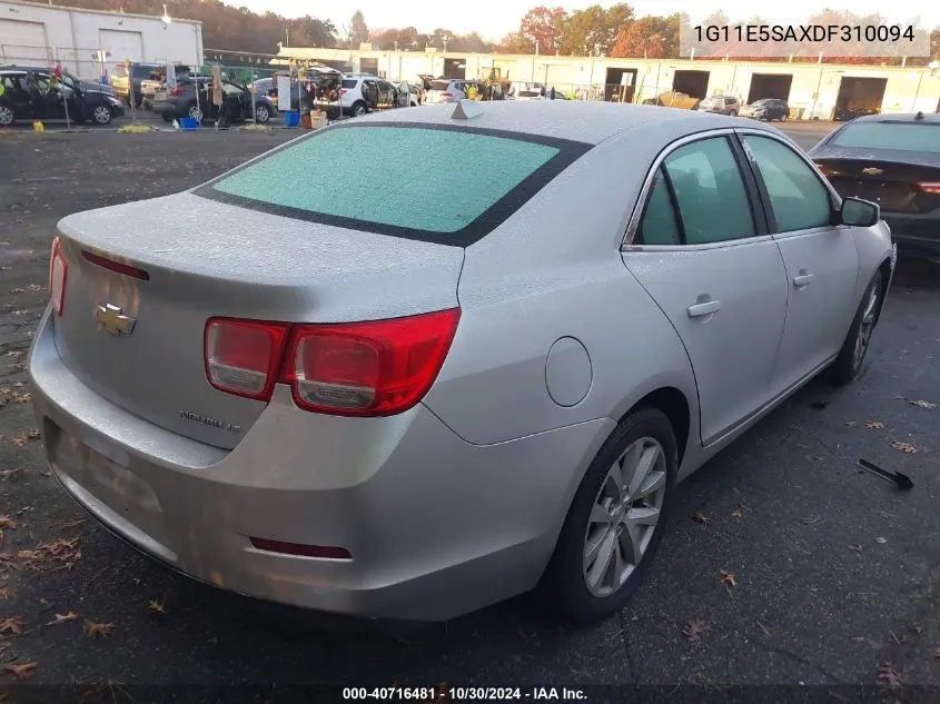 2013 Chevrolet Malibu 2Lt VIN: 1G11E5SAXDF310094 Lot: 40716481