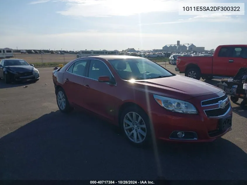 2013 Chevrolet Malibu 2Lt VIN: 1G11E5SA2DF300322 Lot: 40717384