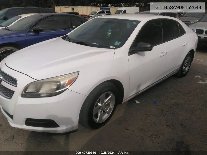 2013 Chevrolet Malibu 1Ls VIN: 1G11B5SA9DF162643 Lot: 40720660